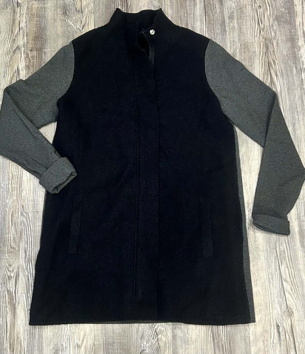 Ann Taylor Two-Tone Colorblock Full Zip Sweater Coat XS - Picture 1 of 5